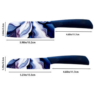 2 ensembles de couteaux de chef pliants en céramique, en plastique, ambidextres, compatibles lave-vaisselle, haute qualité, vente en gros, nouvelle tendance 2026, écologiques - Product Image 2