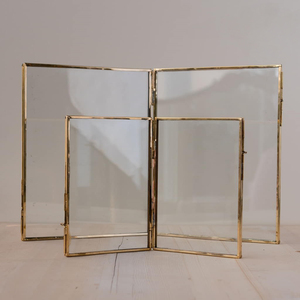 ชุดกรอบรูปโลหะตกแต่งผนังแบบวินเทจ4ชิ้นกรอบรูปลอยทำจากเส้นขอบสีทองจากโรงงาน - Product Image 5