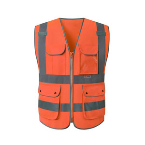 Chaleco DE SEGURIDAD reflectante de alta visibilidad personalizado al por mayor, chaquetas de trabajo rellenas de algodón para uso público - Product Image 2