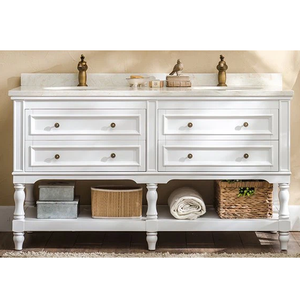 Offre spéciale Armoire moderne de luxe en bois de teck massif Vanités de cuisine sculptées de haute qualité pour l'école Salon Appartement Utilisation - Product Image 2