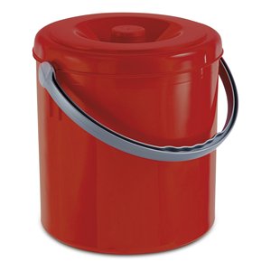 EUREKA Red 20255 Waste <b>Bin</b> 25L Capacity Open Top Standing Dustbin for Office or Outdoor Use for Hotels and Restaurants - Product Image 1