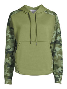 Sweat-shirt à capuche pour femme, motif Camouflage, décontracté, à la mode, en plein air, en hiver - Product Image 3