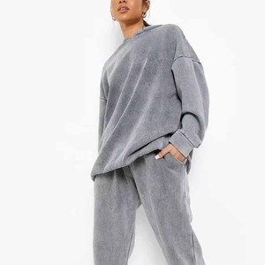 ชุดวอร์มเล่นกีฬาของผู้ชายซักด้วยกรดมีฮู้ดและวิ่งสำหรับออกกำลังกายวิ่งออกกำลังกายกลางแจ้งและฟิตเนส - Product Image 1