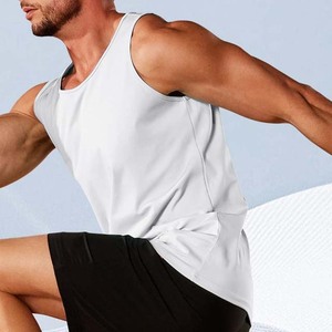 New Summer Fitness Compression Shirt <b>for</b> <b>Men</b> Sleeveless <b>Vest</b> Male Tank Tops <b>White</b> Color <b>Men's</b> Clothing Plus Size Streetwear 2025 - Product Image 3