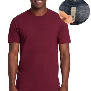 T-shirt unisexe CVC Next Level, t-shirt unisexe tri-mélange, t-shirts rouge bordeaux - Product Image 3