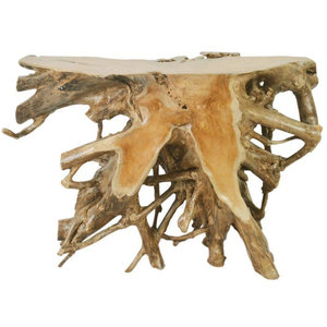 TABLE CONSOLE RACINE DE TECK POUR SALON-DÉCORATION MEUBLES EN BOIS-JEPARA INDONÉSIE FABRICANT DE MEUBLES 24 - Product Image 2