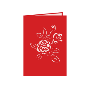 Elegante Tarjeta Pop-up 3D con Mariposas y Rosas Rojas, Sobre, Hermosas Tarjetas de Felicitación Origami Hechas a Mano con Diseño Floral Clásico, Arte en Papel para Días Especiales - Product Image 4