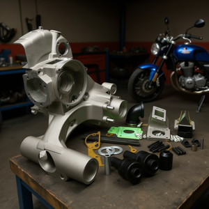 Carter moteur complet 200cc avec clapet de soupape secondaire pour mécanisme de vilebrequin de moto - Product Image 3