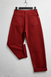 กางเกงคาร์โก้สีกากีของผู้หญิง OEM-ผ้าฝ้ายโพลียืดกระเป๋าด้านข้างเหมาะสำหรับสวมใส่กลางแจ้งและลำลอง - Product Image 2