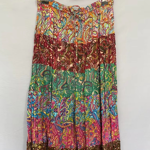 เดรสแขนกุดผ้าฝ้ายอัดพลีทเอวแบบลำลองสำหรับผู้หญิงพิมพ์ลายทรงตรงปรับแต่งโลโก้ได้ตามต้องการจากโรงงาน - Product Image 1