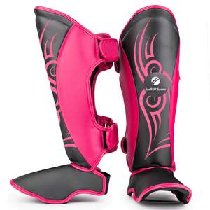 Espinilleras de Boxeo MMA de Seguridad Deportiva Personalizadas con Material de PU, Protección Profesional para Soporte de Piernas, Espinilleras de Boxeo - Product Image 5