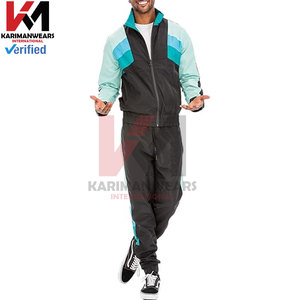 Vêtements de sport à fermeture éclair complète pour hommes, ensemble de survêtement coupe-vent, veste légère, pantalon de jogging, tenue 2 pièces, course à pied, entraînement, fitness - Product Image 5