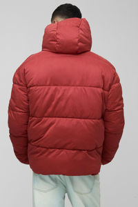 Veste matelassée haute qualité pour homme, col cheminée, coupe-vent, chaude, hiver, tissu en toile matelassée, fourrure - Product Image 4