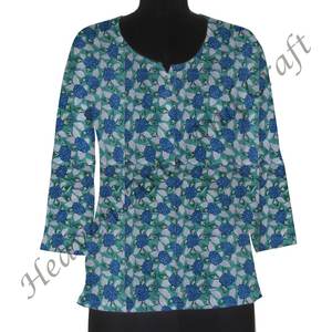 Top exclusivo de algodón informal para mujer/Kurti corto para ropa de fiesta, Top corto indio de diseñador para mujer, Top exclusivo/Kurti corto - Product Image 3