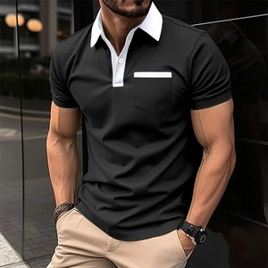 Camisetas Polo Lisas Suaves de Venta Directa de Fábrica, Camisetas Polo de Algodón para Hombre de Talla Grande con Cuello Alto, Diseño Personalizado, Transpirables - Product Image 2