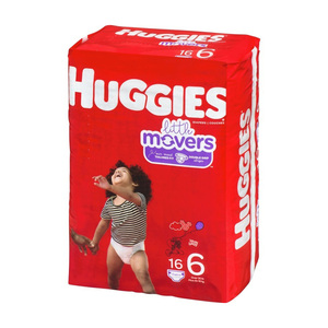 Pañales para bebé Huggies Little Movers, tamaño 4, 124 unidades, con sistema de bloqueo de fugas e indicador de humedad - Product Image 6
