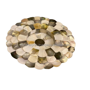 Sous-verres en résine de style classique Tapis et tampons Décorations de table époxy en bois Dessous de verre RF Artisanat Napperons en bois pour tables - Product Image 5