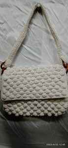 Bolsos y monederos de ganchillo de cordón de algodón de macramé, hechos a medida, muy bonitos y atractivos, ideales para reventa por tiendas de accesorios de moda - Product Image 6