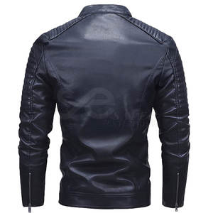 2023 meilleure vente haute rue Style hommes peau de vache veste en cuir manches longues respirant coupe-vent imperméable de haute qualité - Product Image 2