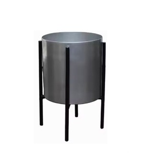 กระถางต้นไม้โลหะเงางามสำหรับตกแต่งบ้านกระถางต้นไม้กลางแจ้งและในร่มขายดีงานทำมือของตกแต่งสวนมาแรง - Product Image 3