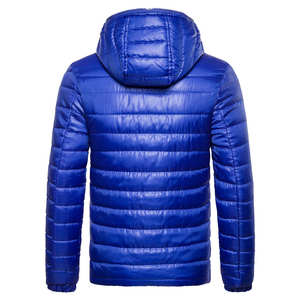 High Quality Men's Winter Coat Custom Warm <b>Quilted</b> Hooded Puffer Jacket Stand Fashionable High Street <b>Thick</b> Outerwear for - Product Image 6