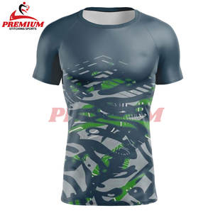 Sweat-shirt de compression d'été à manches courtes pour hommes Fitness wear rash guard Running wear Top Gym Workout Bodybuilding Shirt - Product Image 1