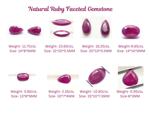 Ensemble de collier rubis naturel de qualité AAA rose rouge couleur 100% naturel 8.75 pierres précieuses ovales en vrac 3 pièces ensemble - Product Image 5