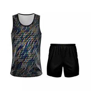 Uniforme Deportivo Personalizado para Atletas de Carreras, Camiseta sin Mangas Unisex para Atletismo, Diseño de Camiseta y Pantalones Cortos con Logotipo del Equipo - Product Image 1