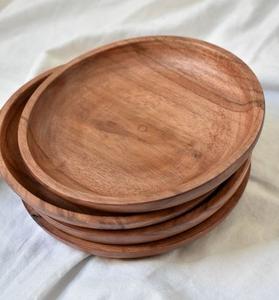 Plateau de rangement en bois moderne et écologique polyvalent Plateau de cuisine rectangulaire pour servir le café, les aliments, le thé et l'eau - Product Image 2