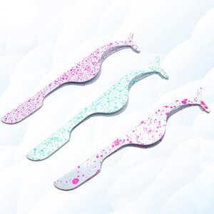 Pince à épiler pour faux cils, applicateur de cils, recourbe-cils pour extensions, outil de maquillage de beauté, pince à épiler de précision durable - Product Image 2