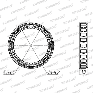 SGAW01 Sprag para Aisin Warner VW / Audi TR-60SN, Embrague fijo; TR-60SN 09D, Embrague fijo; 09D - Product Image 2