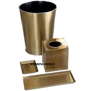 Ensemble de salle de bain design en métal fait main Qualité supérieure Accessoires de salle de bain faits à la main Ensemble de salle de bain fantaisie classique et élégant - Product Image 3