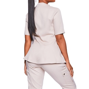 Uniforme Médico Personalizado de Fábrica, Uniforme de Hospital de Tela Elástica Antiarrugas, Conjunto de Uniforme Médico de Enfermería 2026 - Product Image 4