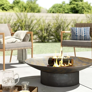 Le foyer en acier de qualité supérieure qui contient de grandes bûches et offre une chaleur extérieure chaude pour le jardin pour une utilisation extérieure - Product Image 4