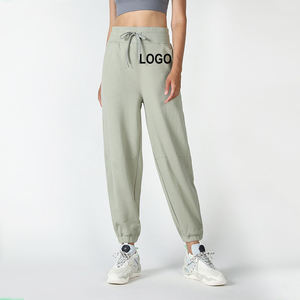 Pantalones Deportivos Casuales Holgados Unisex de Cintura Alta para Invierno, Pantalones de Correr de Algodón para Hacer Ejercicio, Ropa Deportiva para Mujer - Product Image 1