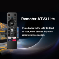 Télécommande sans fil vocale Bluetooth Boxput Remoter ATV3 Lite 2025 pour IATV Q3 Android Smart TV Stick, télécommande dédiée