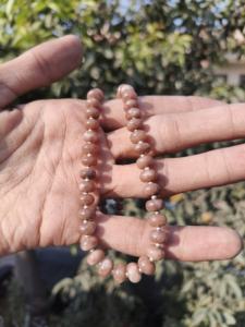 คุณภาพสูงลูกปัดทอง Aventurine สร้อยคอลูกปัดทองเหลืองชุบเงินเครื่องประดับงานแต่งงานคลาสสิก - Product Image 2