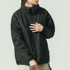 Chaqueta Cortavientos Personalizada, Ligera, Impermeable, con Capucha - Product Image 4