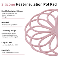 Dessous de plat en silicone sculpté multi-usages résistant à la chaleur pour la maison, la cuisine et les accessoires de tasse