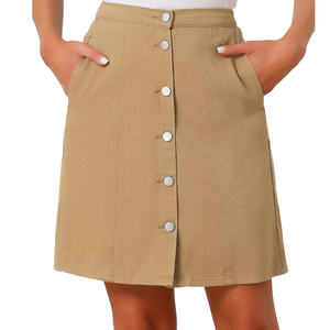 Faldas de mezclilla largas anchas de alta calidad para mujer en un estilo elegante para uso informal Y2K en 2025 faldas de mezclilla para mujer personalizadas - Product Image 1