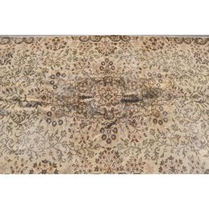 Vintage 4.2x8.6 ft Area Rug, Turkish Rug, <b>Brown</b> Camouflage Rug - Product Image 5