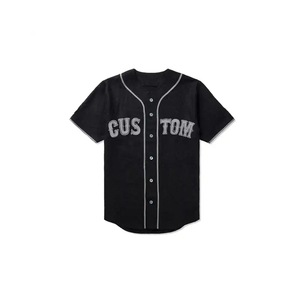 2025 nuevo último diseño personalizado hombres bordado en blanco hombres béisbol Jersey estilo camisa Softball béisbol uniforme conjunto para hombres - Product Image 1