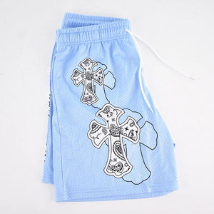 Pantalones Cortos Deportivos Casuales con Diseño Personalizado de Logotipo Cruzado 100% OEM, Pantalones Cortos Deportivos de Baloncesto con Sublimación de Último Diseño para Hombre - Product Image 4