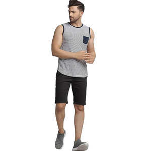 Débardeur pour homme en coton 100% respirant, anti-UV, personnalisé, de haute qualité, à prix abordable, mode été, yoga, OEM - Product Image 4