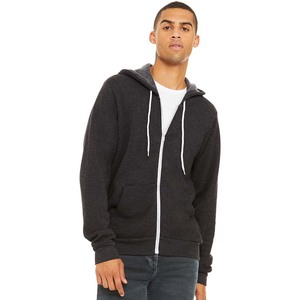 Bella Canvas Unisex Style 100% Coton Polaire Full-Zip Hoodies Pour Homme 3739 Large - Product Image 1