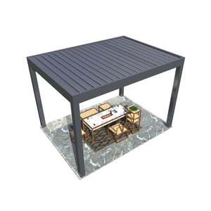 Couverture étanche pour terrasse Pergolas électriques commerciales Pergola Terraza Blanca Pergola-aluminium Bioclimatic <span class=keywords><strong>4x3</strong></span> - Product Image 3