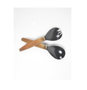 Juego de cubiertos de servidor de ensalada de cuerno de búfalo de alto pulido, herramientas de cocina para servir, cuchara de servidor de búfalo a granel de alta calidad - Product Image 5