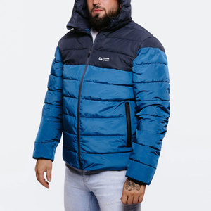 100% Polyester Stand Collar Front Logo Men's Winter Puffer Jackets-Waterproof & Windproof Fashion Design - Product Image 5