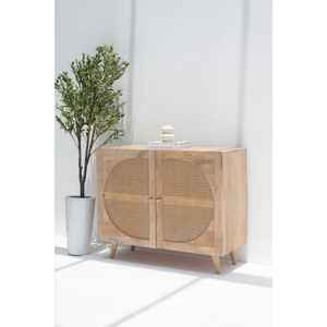 Aparador de madera de mango Ksenia, ratán duradero para uso en cocina o baño - Product Image 2