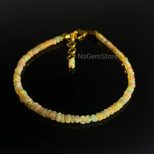 จี้คริสตัลสไตล์วินเทจแบบมินิมอลประดับมุกเทียมและลูกปัด พร้อมโอปอลเอธิโอเปียสีทองเจียระไนแบบบริลเลียนท์ ได้รับการรับรองจากผู้ที่สาม - Product Image 4